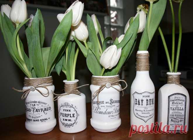 Декупаж вазы: 90 фото оформления разных видов старых ваз Что необходимо чтобы выполнить декупаж вазы. Классические варианты оформления и идеи создания 