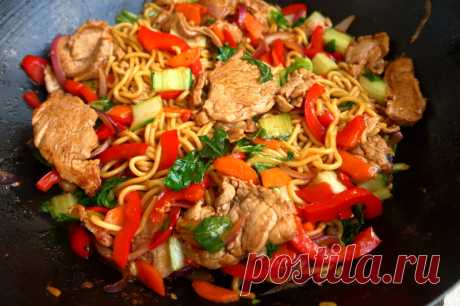 Чоу мейн со свининой (pork chow-mein) — Мой кулинарный дневник
