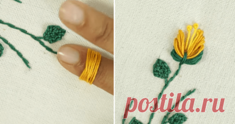 Удивительная ручная вышивка: секретная техника вышивки гладью