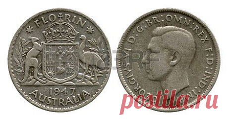 Florin, Australia, Georg Sixth, 1947 Royalty Free Stock Photo, Pictures, Images And Stock Photography. Image 25839276.