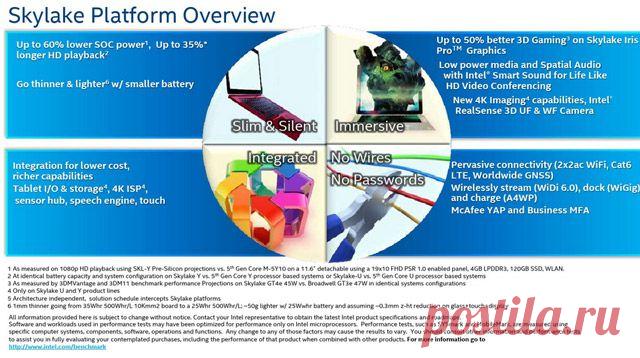 Новости Hardware - Intel о преимуществах мобильных процессоров Skylake над предшественниками | Overclockers.ua