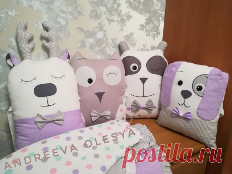 Шью бортики в кроватку разных форм, но какие выбрала бы сама и почему, читайте в статье | Мастерская "Милые сони" | Дзен
