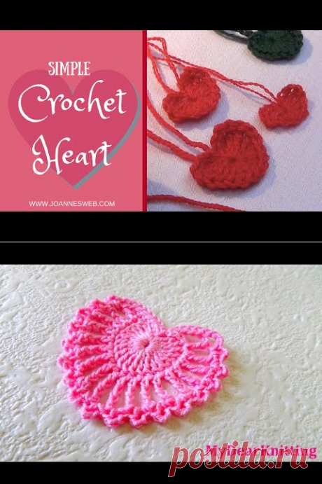 Simple Crochet Heart (REVISED) - YouTube