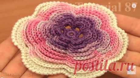 ergahandmade: Big Crochet Flower + Video