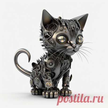 Котёнок робот.