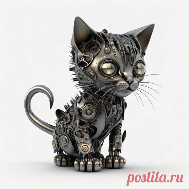 Котёнок робот.