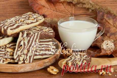 Песочное печенье с орехами - рецепт с фото