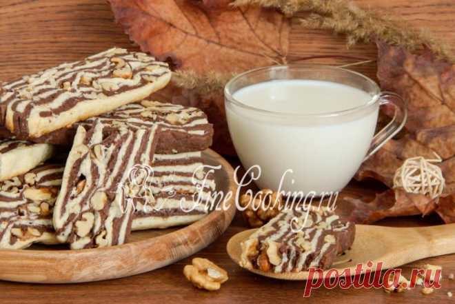 Песочное печенье с орехами - рецепт с фото
