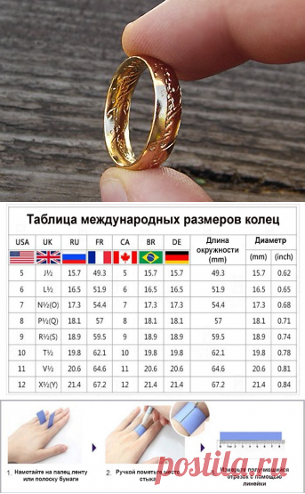 Как определить размер кольца при покупке на Aliexpress