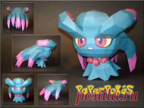 MISDREAVUS  200 / MISDREAVUS - Pokémon Papercraft  Name:  Misdreavus  Type:  Ghost  Species:  Screech Pokémon  Height:  0.62 m ( 2'04" )  Weight:  1.0 ...