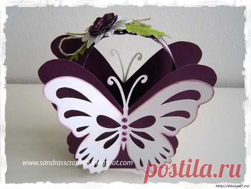 корзиночка-бабочка