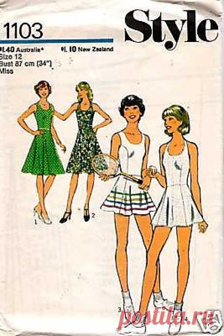 Vintage sewing pattern: 1970s tennis dress | Flickr - Photo Sharing!