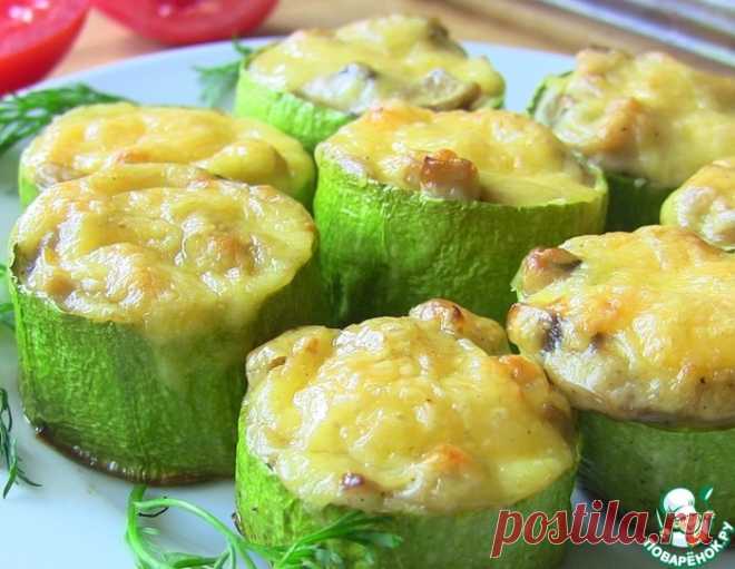 Грибной жюльен в кабачке