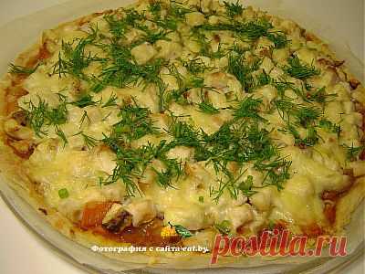 Пицца с кусочками курицы - рецепт, , как приготовить? Готовим вкусно, быстро и просто. | eat.by