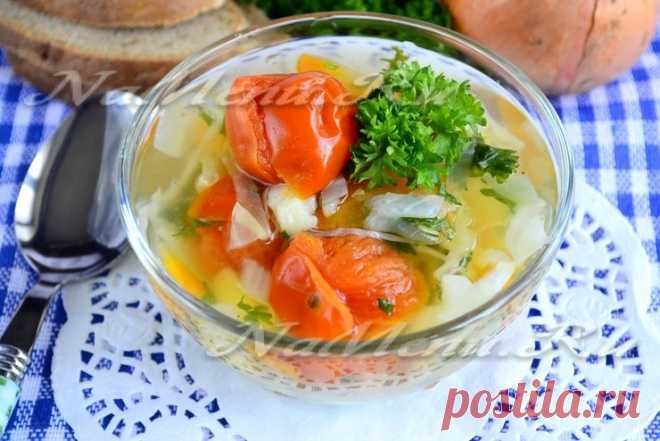 Постные щи из свежей капусты