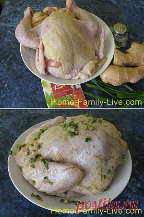 Кулинарные рецепты Курица с имбирем - пошаговый фоторецепт home-family-live.com