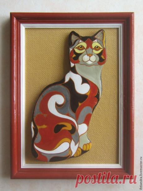 Мастер-класс: кошка из солёного теста в стиле De Rosa/Rinconada - Ярмарка Мастеров - ручная работа, handmade