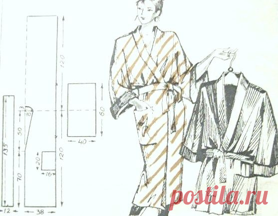 Халаты (выкройки, шитье)