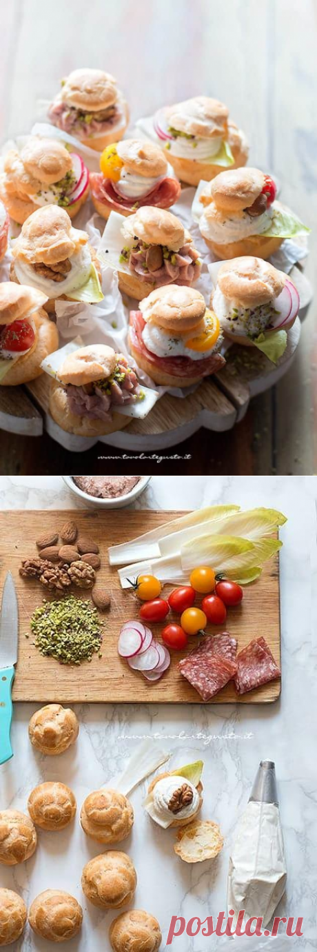 Bignè salati : Ricetta e tanti golosi ripieni per riempire i Bignè