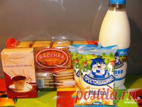 Торт без выпечки из печенья с твороженным кремом - Простые рецепты Овкусе.ру