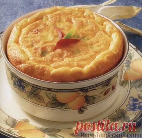 Рецепт: Суфле из кукурузной муки с перцем и сыром на RussianFood.com