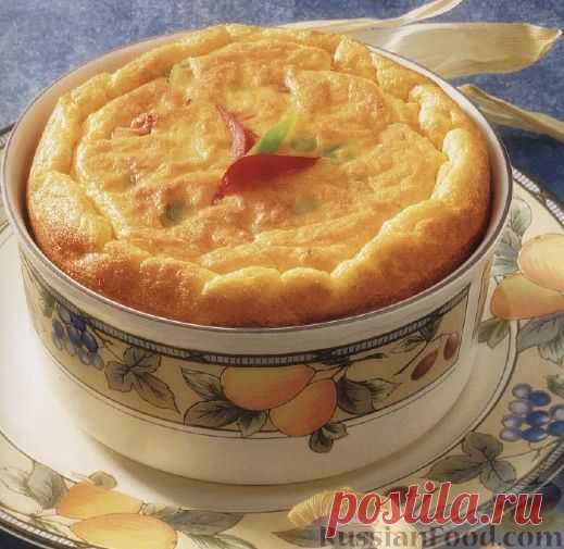 Рецепт: Суфле из кукурузной муки с перцем и сыром на RussianFood.com