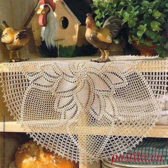 Очаровательная ажурная салфетка для любителей уютных деталей