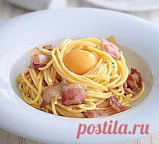 Паста карбонара, второе блюдо. Пошаговый рецепт с фото на Gastronom.ru
