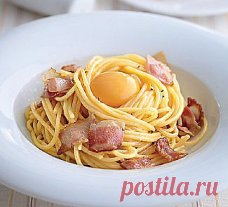 Паста карбонара, второе блюдо. Пошаговый рецепт с фото на Gastronom.ru