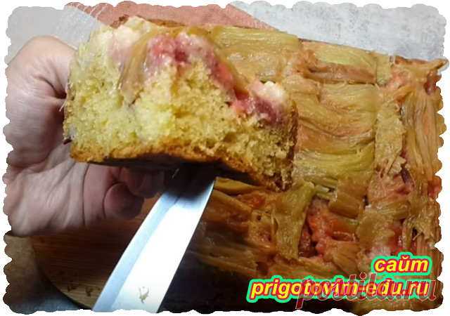 Пирог с клубникой и ревенем. Видео рецепт - Кулинарные рецепты