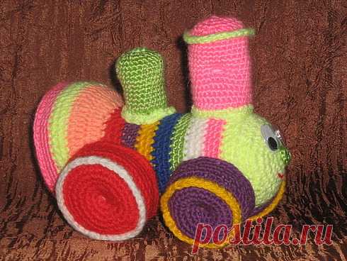 Вяжем паровозик «Цветик-Семицветик» - Ярмарка Мастеров - ручная работа, handmade