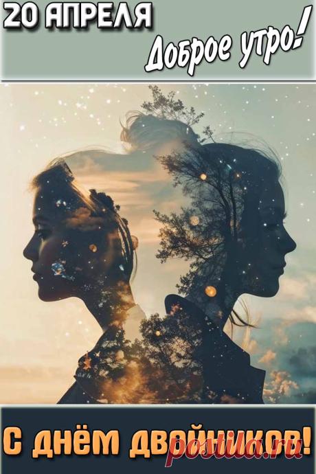 Поздравляю с Днем двойников! Желаю найти своего близнеца, чтобы вместе делиться делами и удваивать успех! Открытки на День двойников!