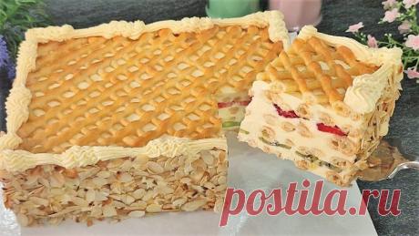 Торт ТРОПИКАНКА! Знаменитый БЮДЖЕТНЫЙ Вкуснейший торт! Без сливок, желатина и сыра!