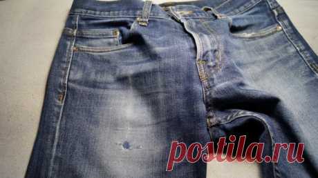 Кастомайзинг джинсов, holes in the jeans
