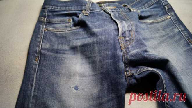Кастомайзинг джинсов, holes in the jeans