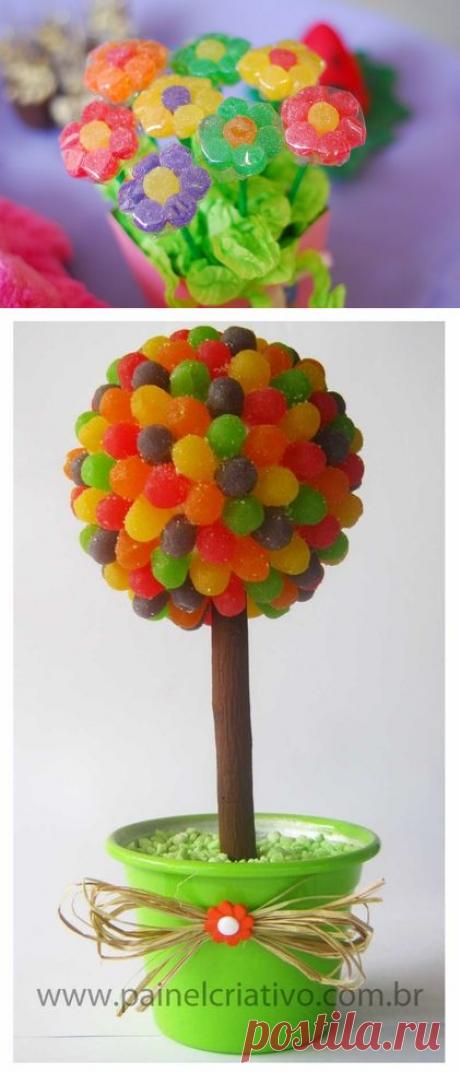 Цветы и снежинки из мармелада! (мастер-класс) - Букеты и цветы - Женский Мир