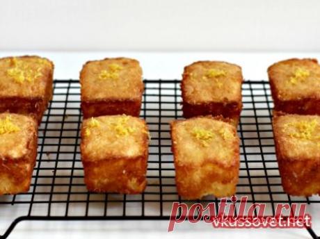 Мини кексы лимонные