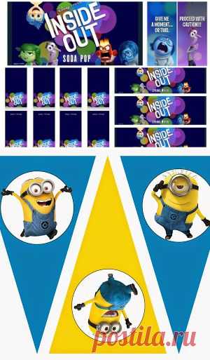 Fiesta de Del Revés o Inside Out: Etiquetas para Candy Bar para Imprimir Gratis. | Ideas y material gratis para fiestas y celebraciones Oh My Fiesta!