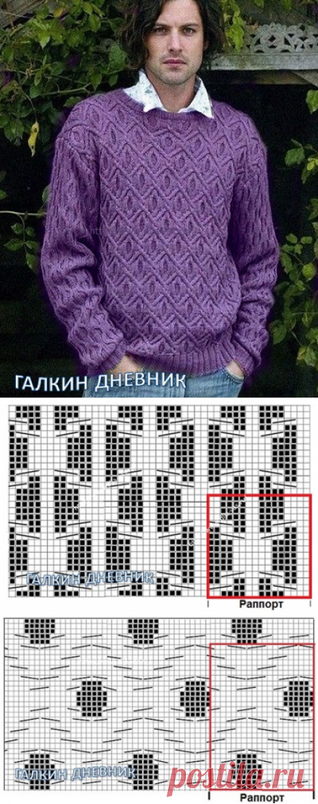 ВЯЗАНИЕ. Вещи, связанные своими руками - уникальны. РУКОДЕЛИЕ: МУЖСКОЙ ПУЛОВЕР СПИЦАМИ