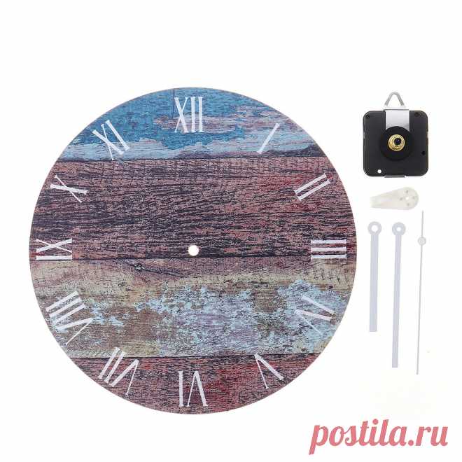 28CM Retro Wood Grain Wall Clock Round Shaped Digital Wall Clock Home Decor - US$16.99