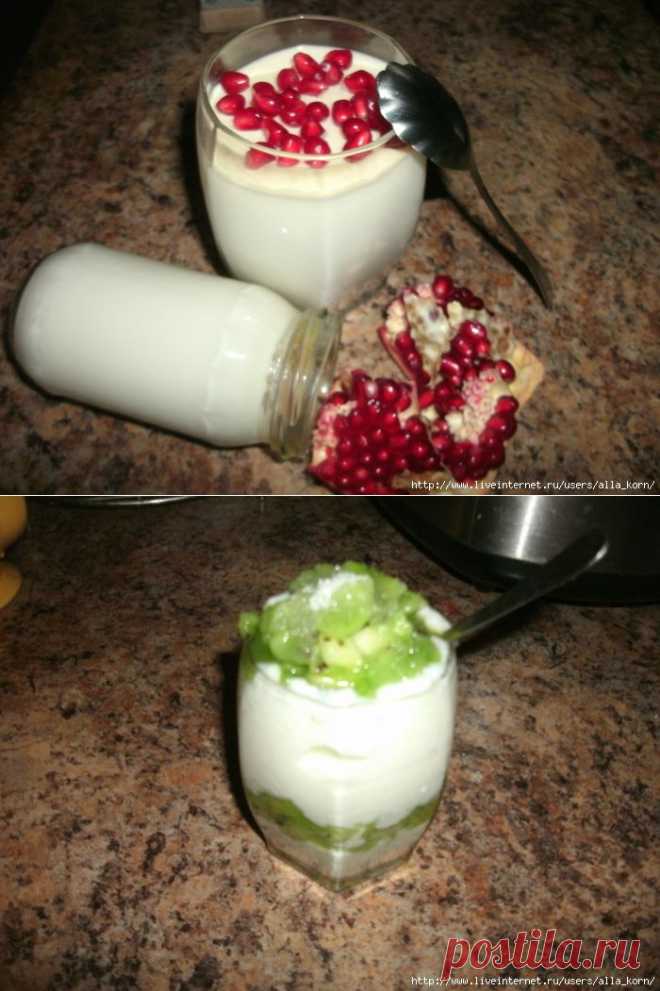 Йогурт в мультиварке.Самый простой и вкусный рецепт.2 варианта.