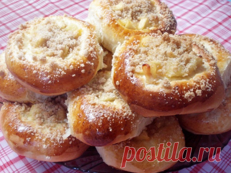 Ватрушки с творогом и яблоками — Сад Заготовка