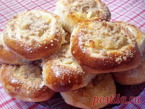 Ватрушки с творогом и яблоками — Сад Заготовка