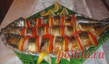 Кулинарные Рецепты и Новости: СКУМБРИЯ, ЗАПЕЧЁННАЯ В ДУХОВКЕ.