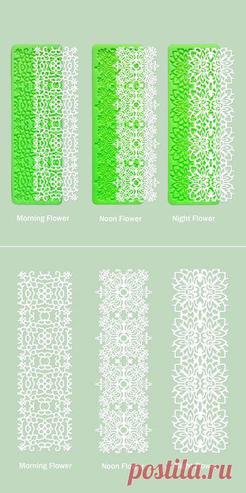 Горячая новые продукты силиконовые торт кружева плесень 3 различных стилей кружева торт Торт украшения Инструменты Кухонная утварь поставки-в формы торта из Дома & Garden на Aliexpress.com