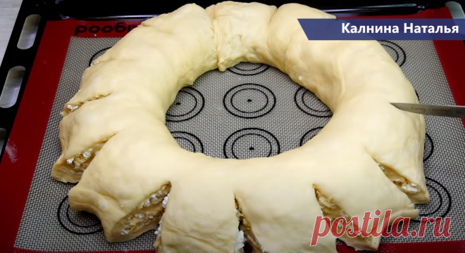 Слоистый пирог с творогом | Готовим с Калниной Натальей | Яндекс Дзен