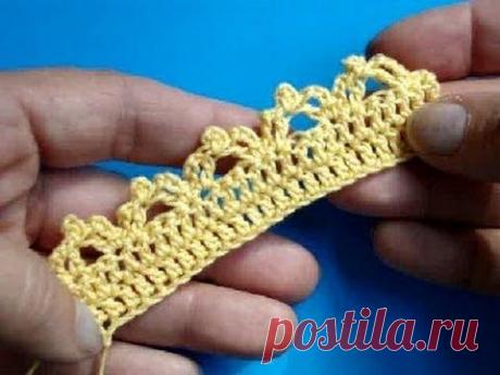 Вязание крючком Урок 262 Кайма crochet edging