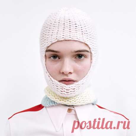 Балаклава как связать на круговых спицах