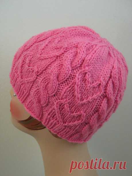 Шапочка женская - Sweetheart Beanie by Gretchen Tracy. Перевод: Dinasf.