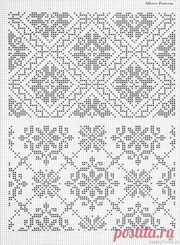 Коллекция узоров в книге «Charts for Colour Knitting» | Журналы
